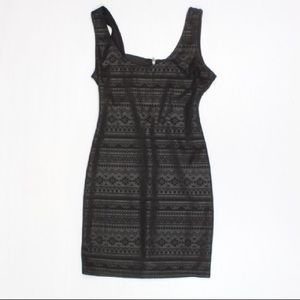 Material Girl Black Bodycon Dress NWOT